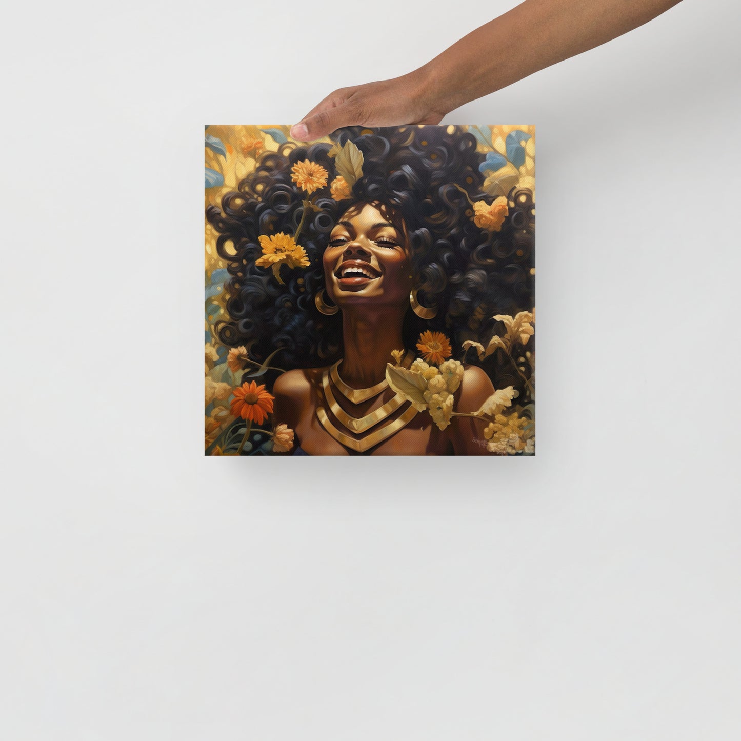 Golden Flower Girl FARRAH Canvas