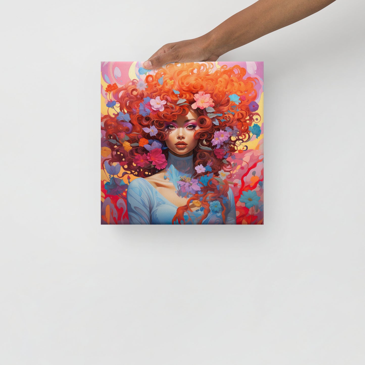 Redhead Flower Girl PIXIE Canvas