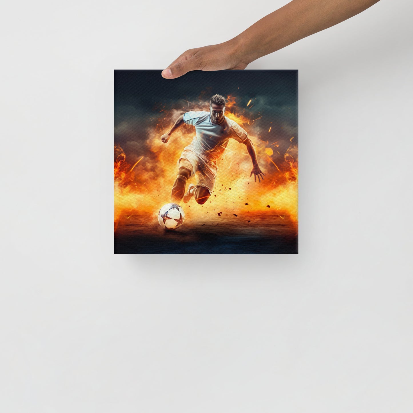 Fire Soccer Canvas