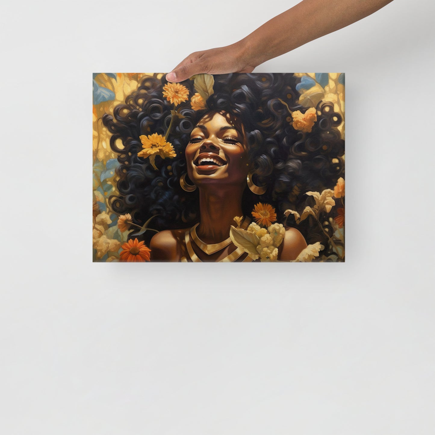 Golden Flower Girl FARRAH Canvas