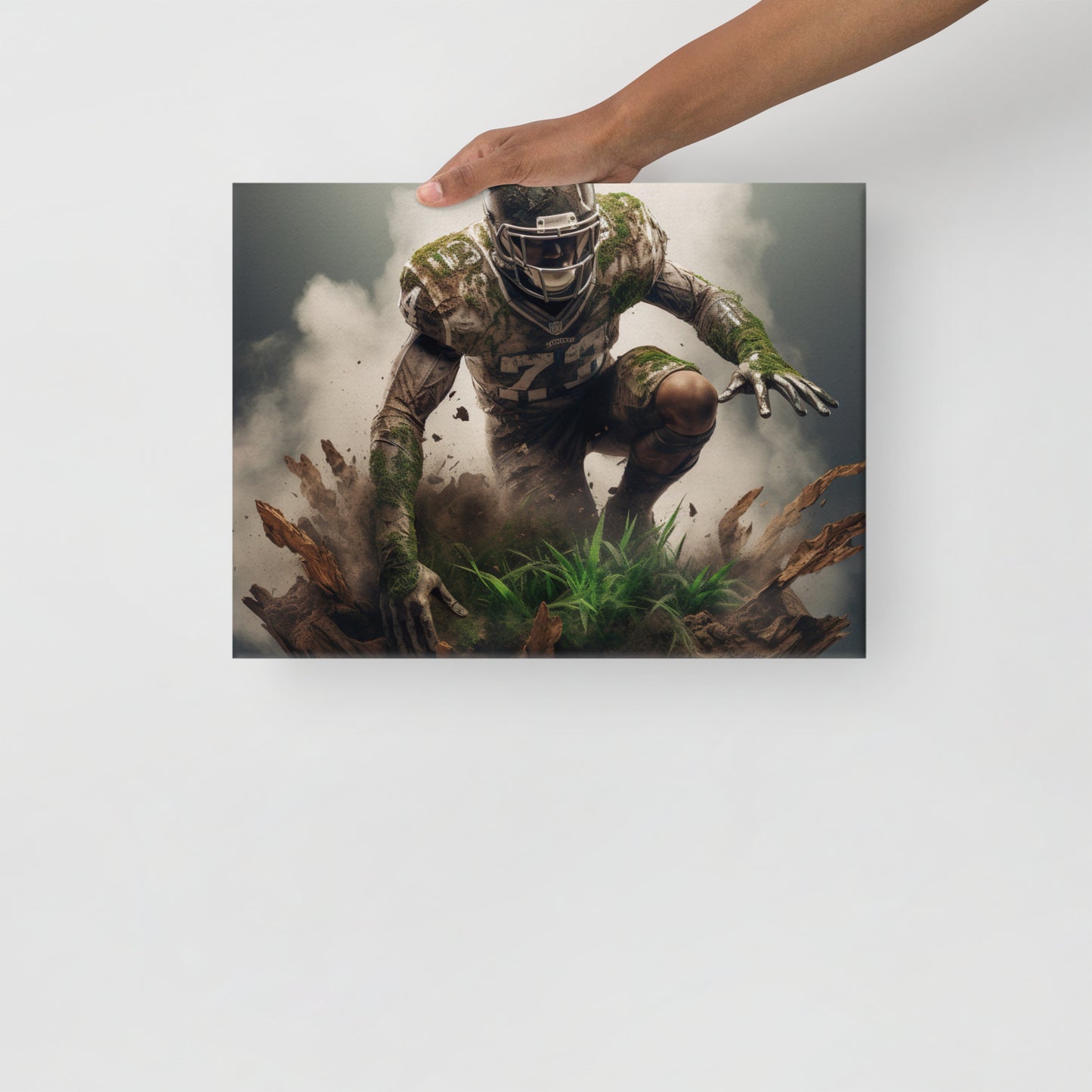 Earth Football Canvas