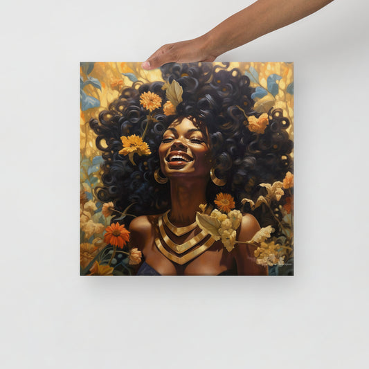 Golden Flower Girl FARRAH Canvas