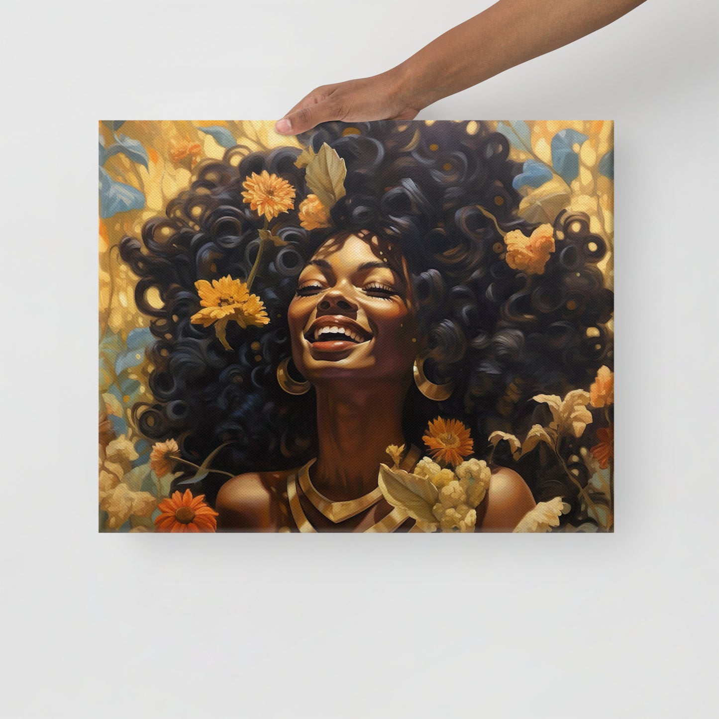 Golden Flower Girl FARRAH Canvas