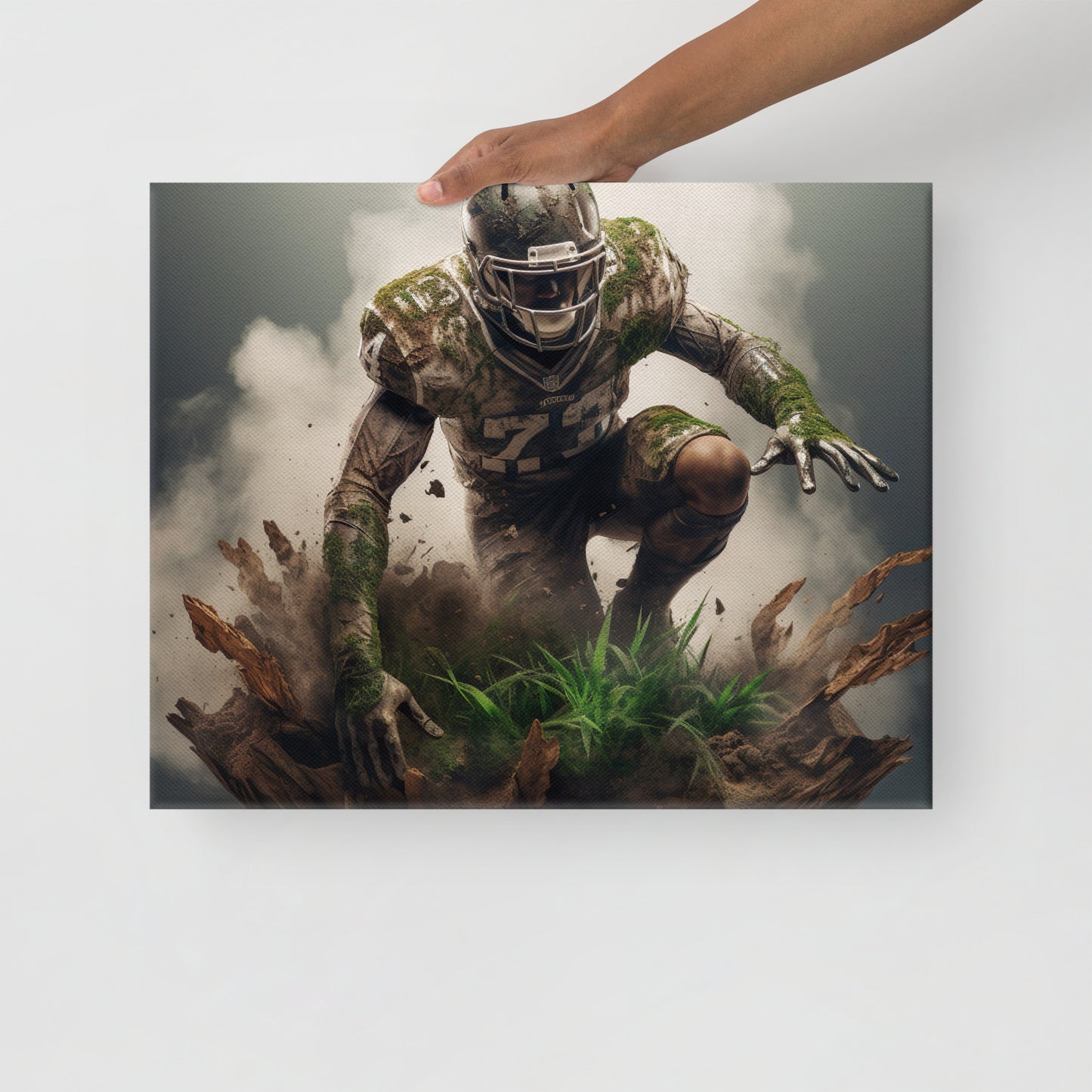 Earth Football Canvas