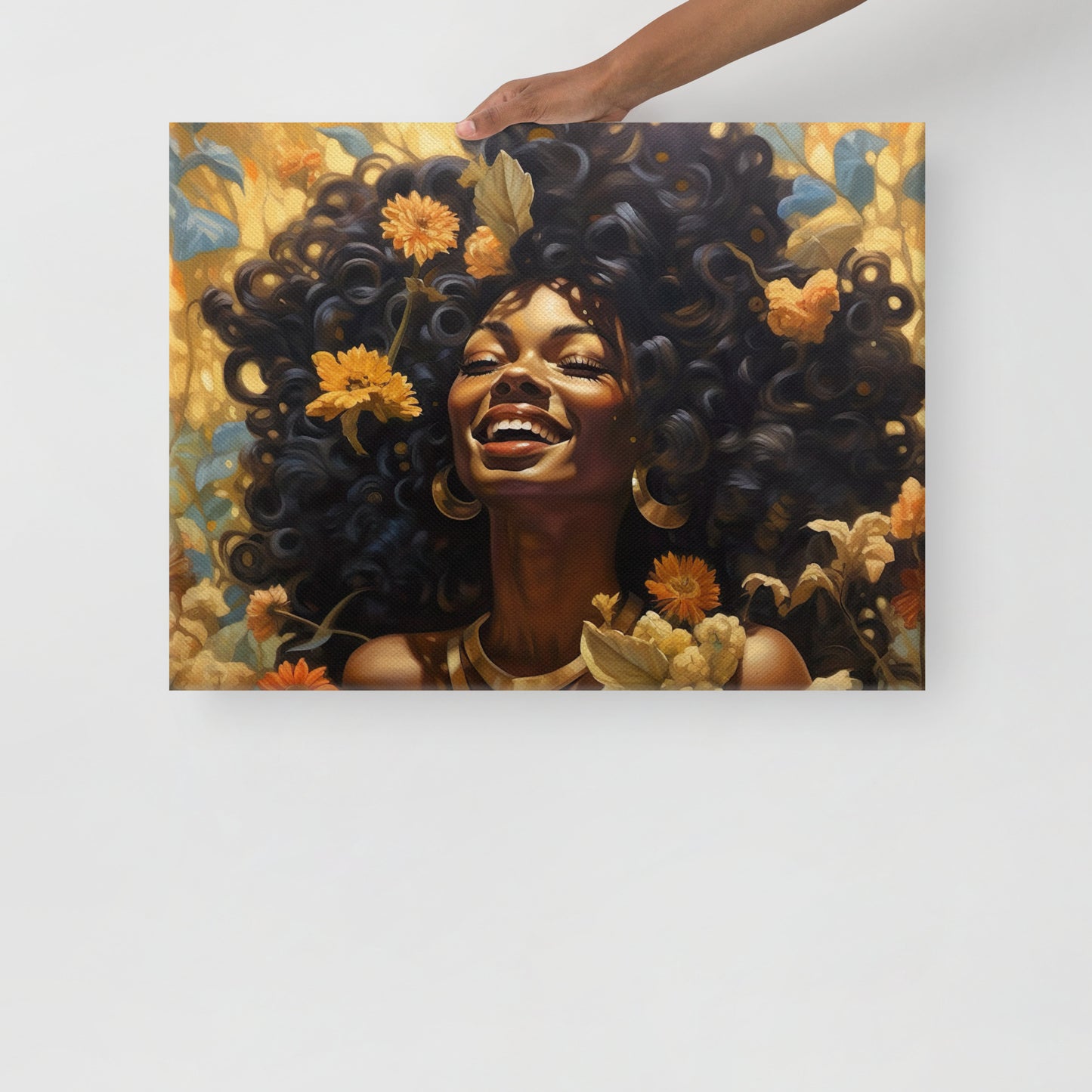 Golden Flower Girl FARRAH Canvas