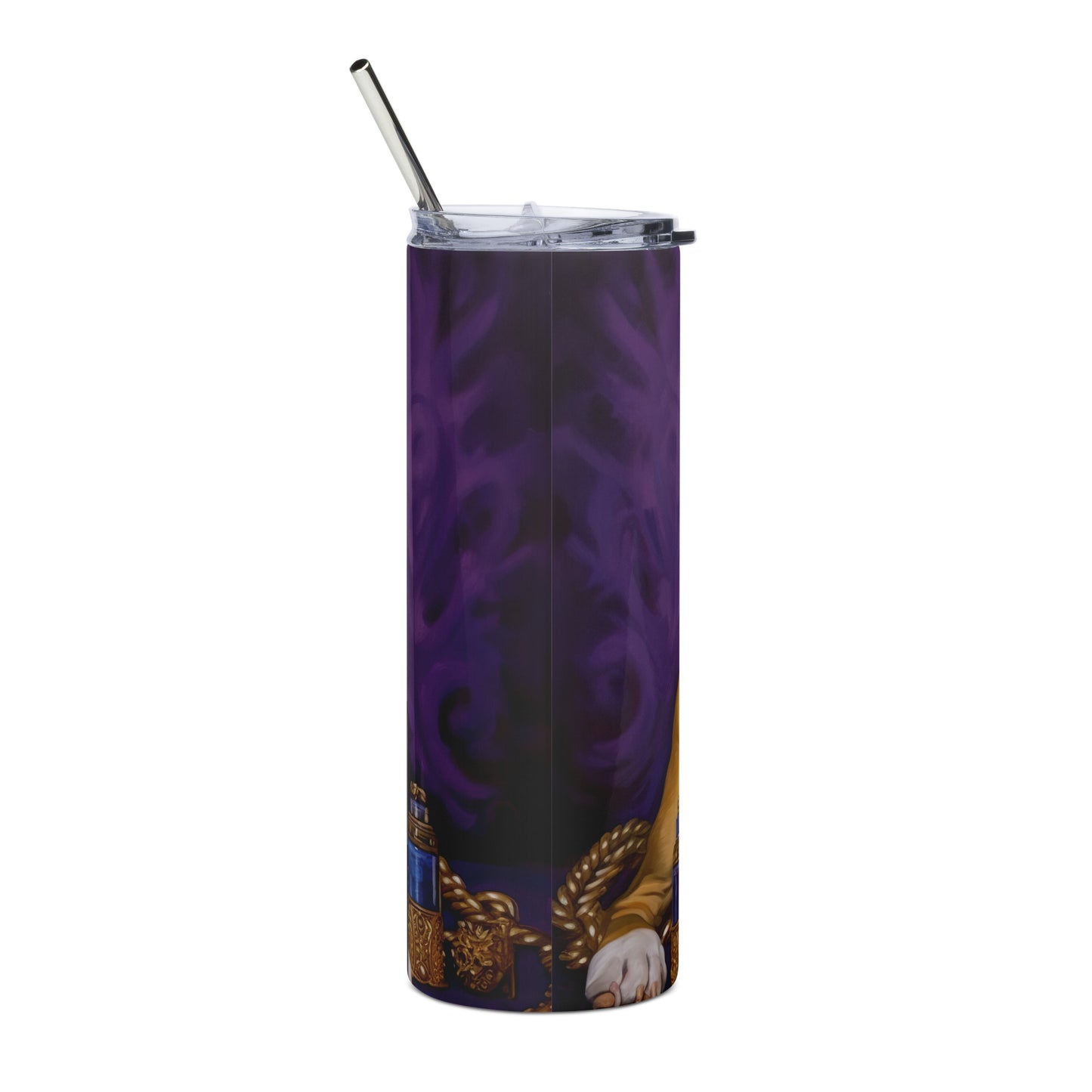 Purple and Gold Bulldog Tumbler