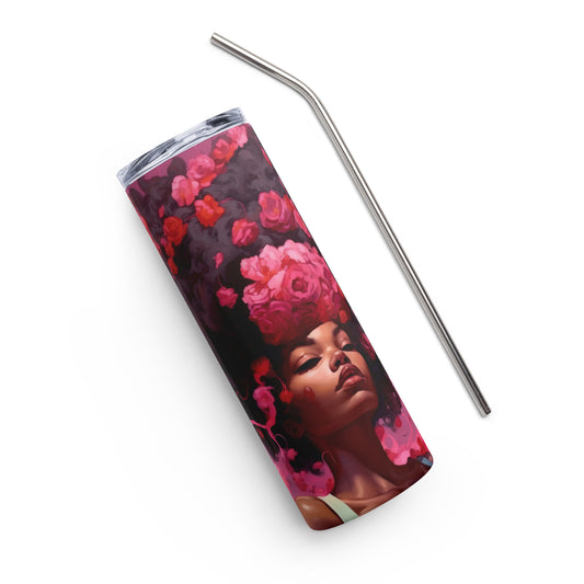 Pink Flower Girl SARAI Tumbler