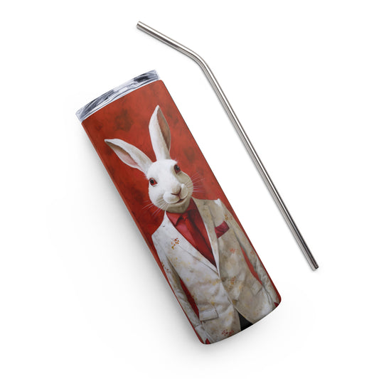 Red and White Rabbit Tumbler