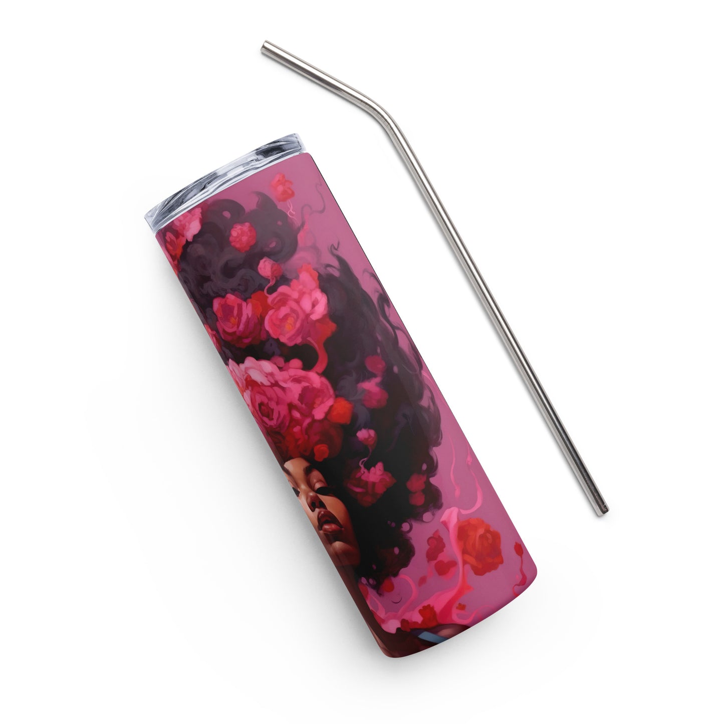 Pink Flower Girl SARAI Tumbler