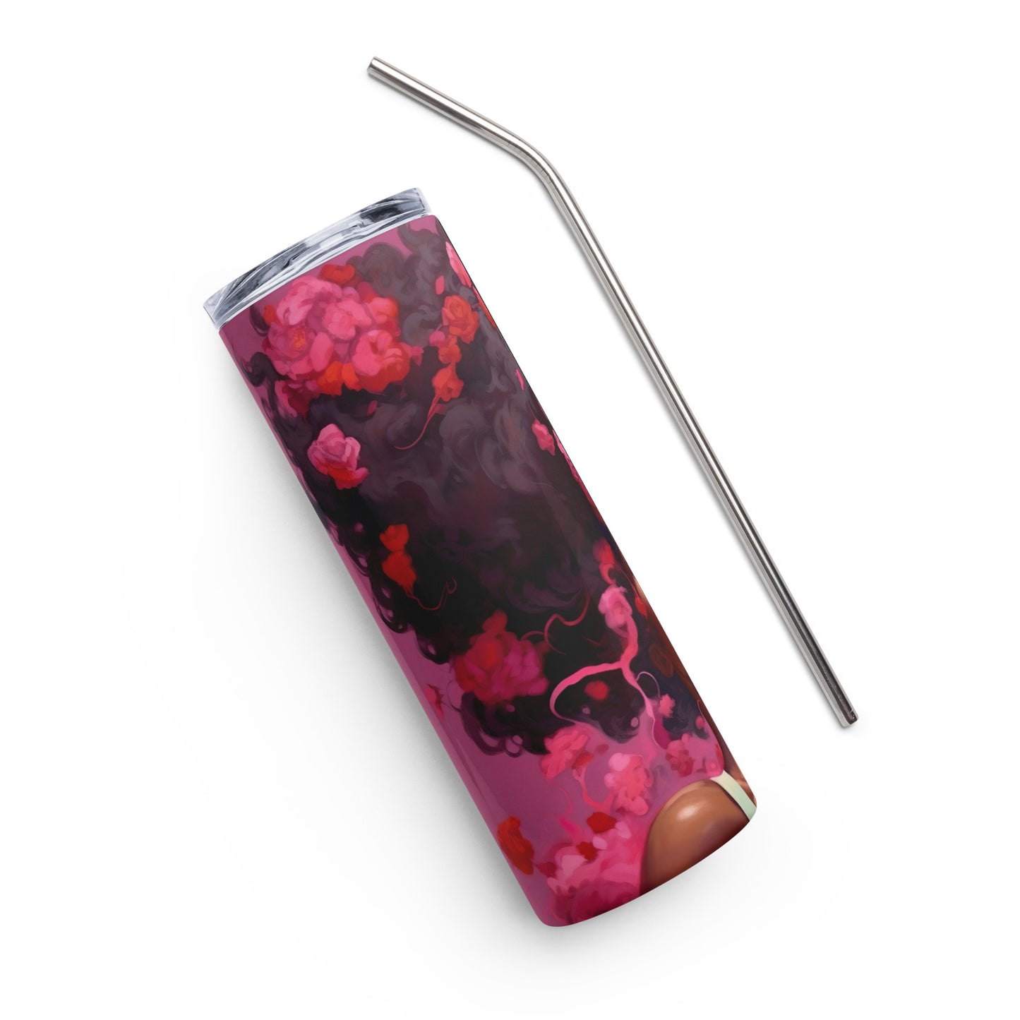 Pink Flower Girl SARAI Tumbler