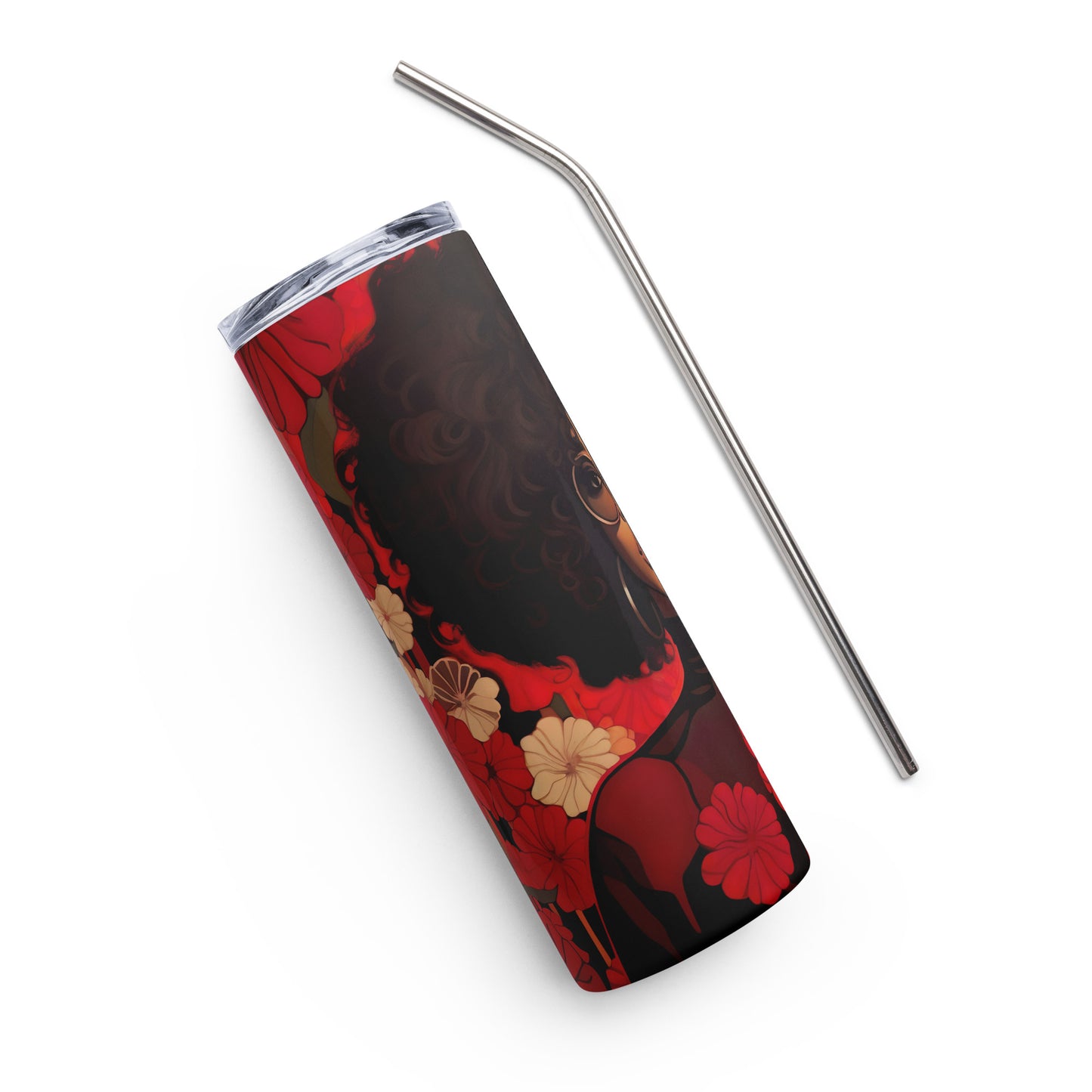 Red Flower Roxanne Tumbler