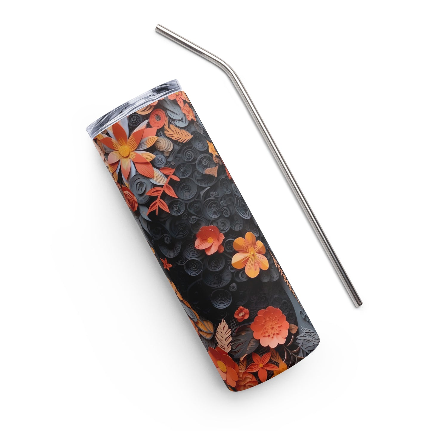 Intricate Flower Blue MARIA Tumbler