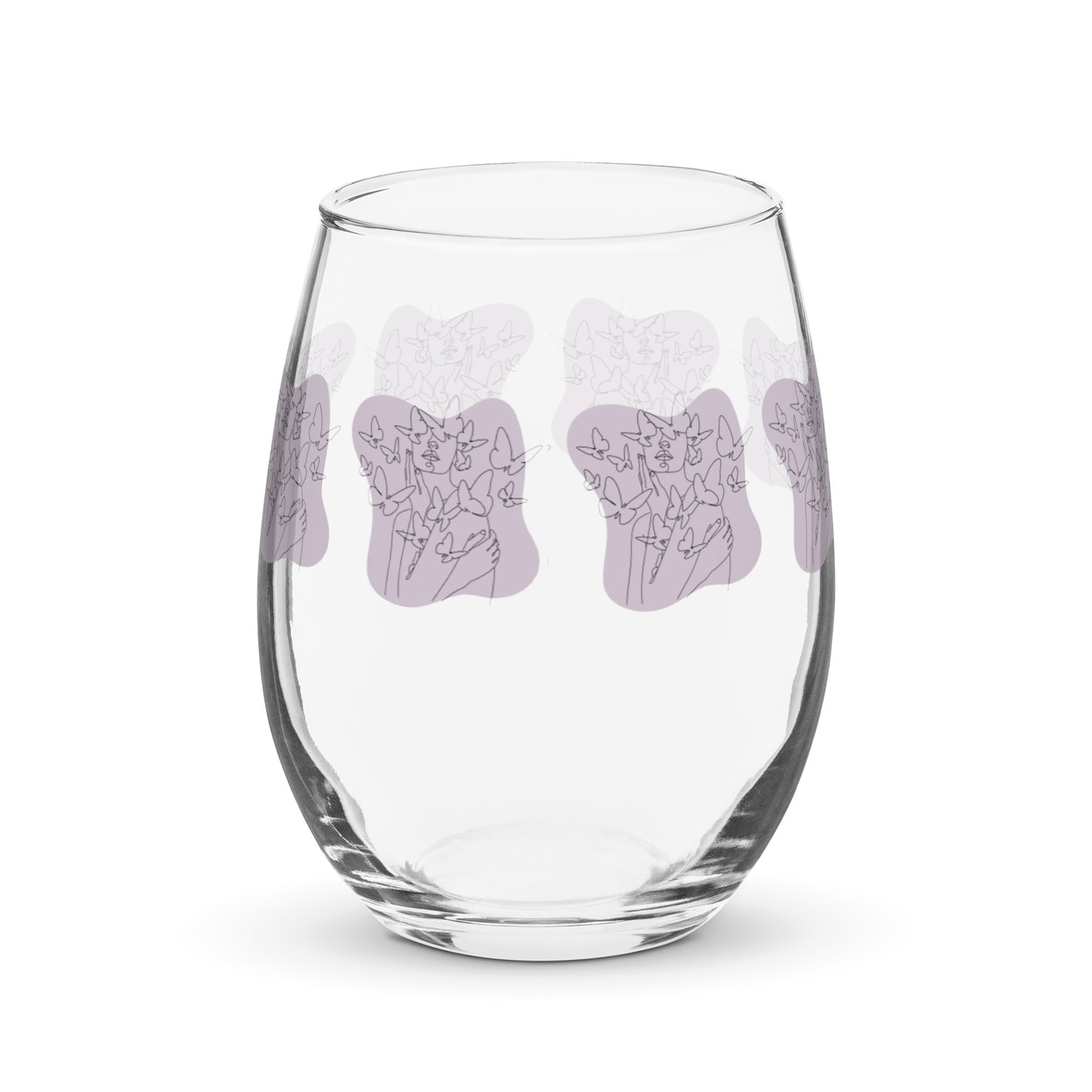 Butterfly Serenade Stemless Glass