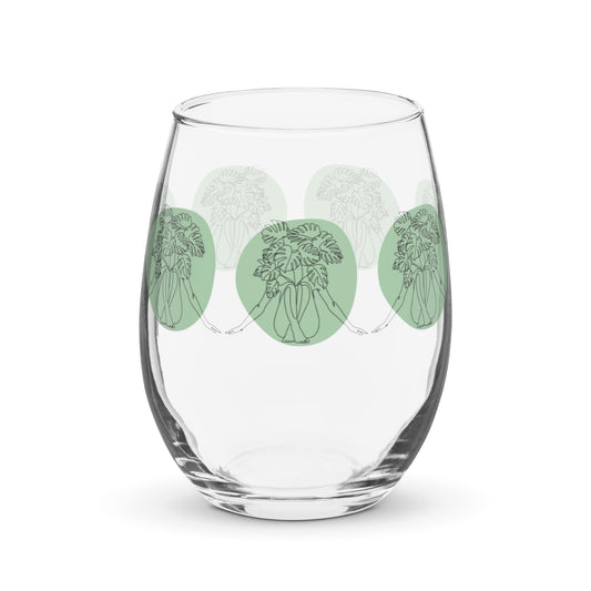 Flora's Embrace Stemless Glass