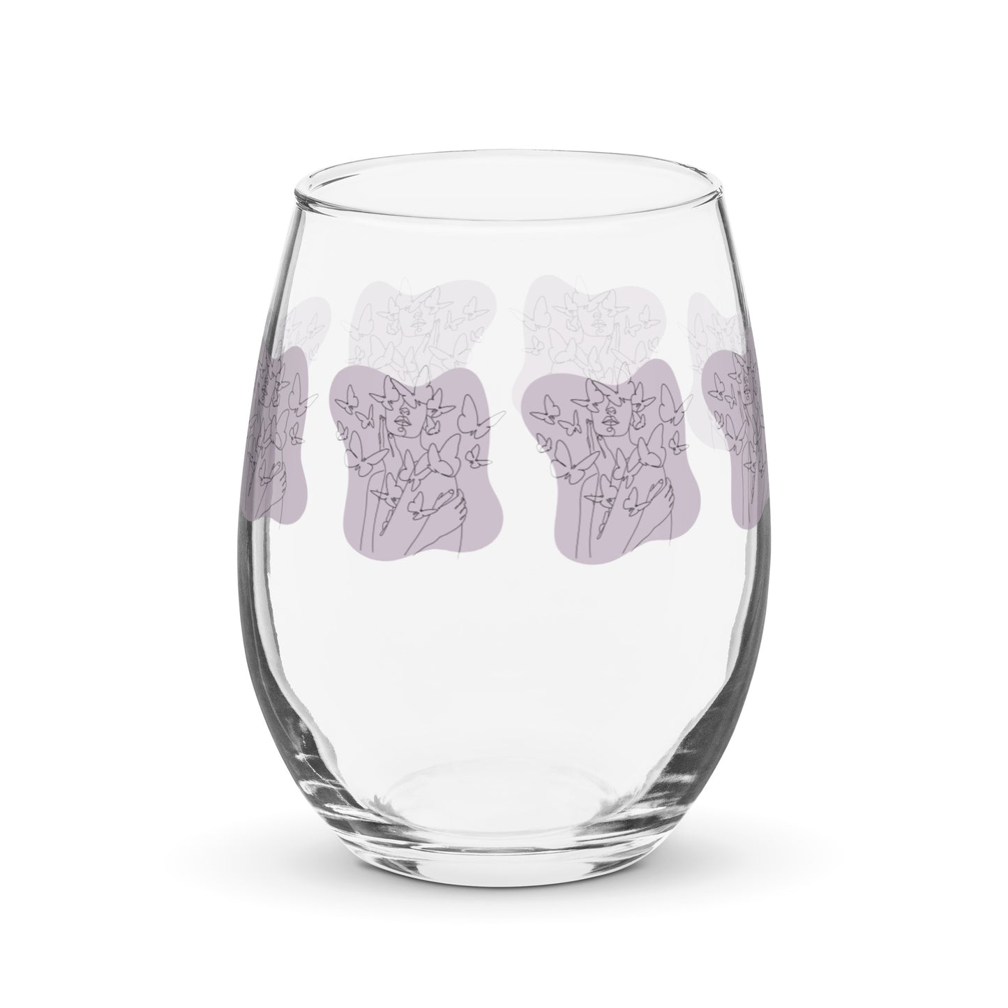 Butterfly Serenade Stemless Glass