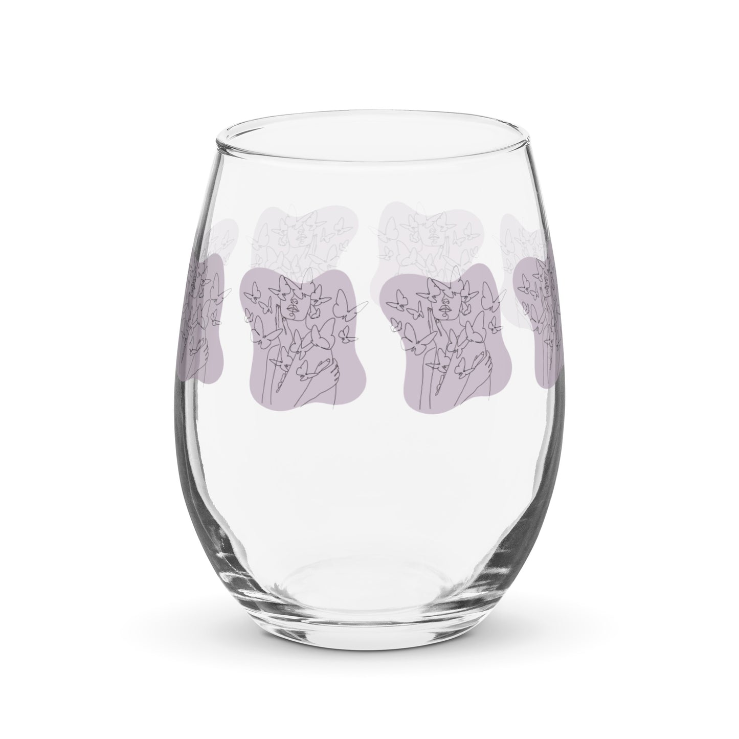 Butterfly Serenade Stemless Glass